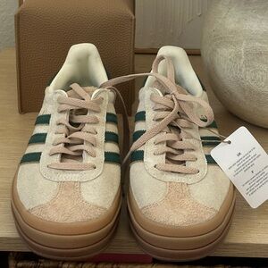 NWT adidas Women's Sneakers in Cream and Green